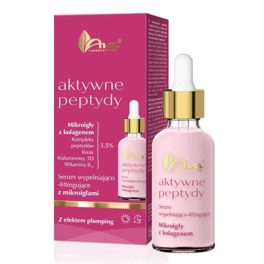 AVA Active Peptides Filling and Lifting Serum cu micro-oje, 30 ml