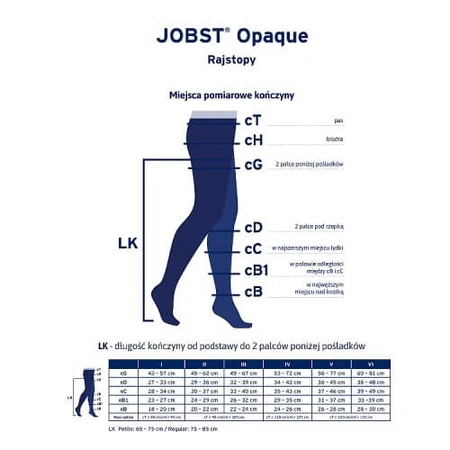 JOBST OPAQUE collant de compression CCL1 naturel, taille 5 ZP