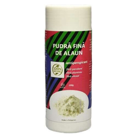 Pudra fina de alaun antiperspirant, 100 g, Texacom