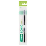 Sunstar Gum Sonic Daily Replacement tips for ActiVital sonic toothbrush black, 2pcs.