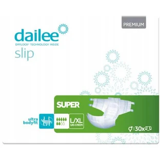 DAILEE Slip Premium Super L/XL Anatomical Diapers, 30 pieces