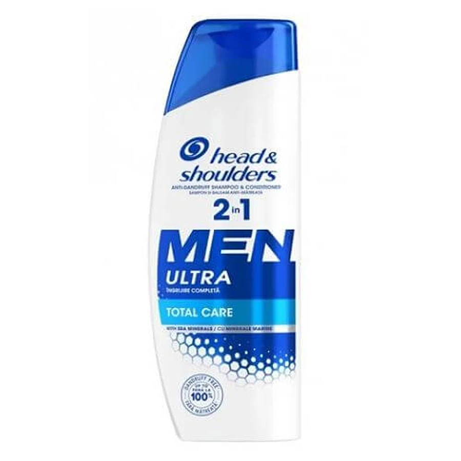 Head & Shoulders 2in1 Men Total Care Șampon de păr pentru bărbați, 330ml