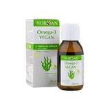Norsan Omega-3 Vegan with vegetable algae oil in lemon flavor, 100 ml