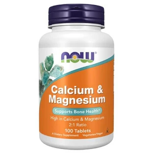 NOW Calcio y Magnesio -100 comprimidos