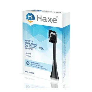 HAXE Puntas para cepillos de dientes sónicos SG-B972DC negro, 2 piezas