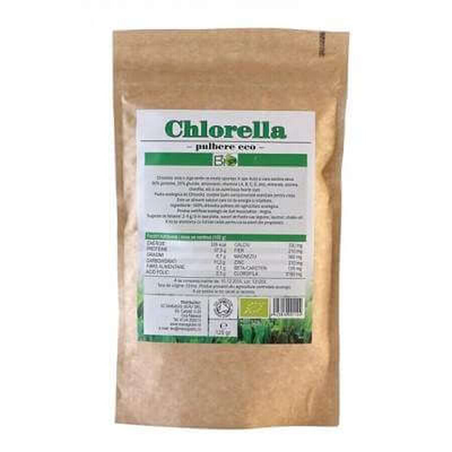 Pulbere Chlorella Ecologică, 125 g, 019, Managis