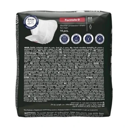 Insert anatomique ABENA MAN Formula 0 Premium, 14 pièces