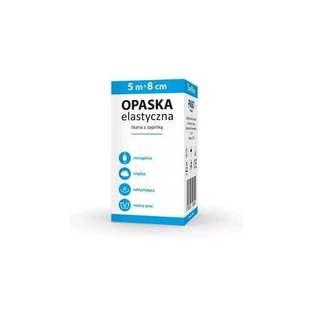 Paso Trading Geweven elastiek 5mx8cm met sluiting, 1pc