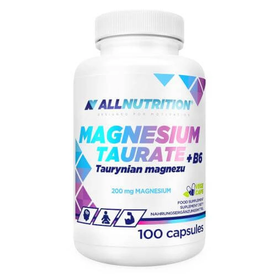 Allnutrition Magnesium Taurat + B6 Magnesium Taurat, 100 Kapseln