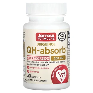 Ubiquinol QH-Absorb (Co-Q10) 200 mg Jarrow Formulas, 30 capsules, Secom