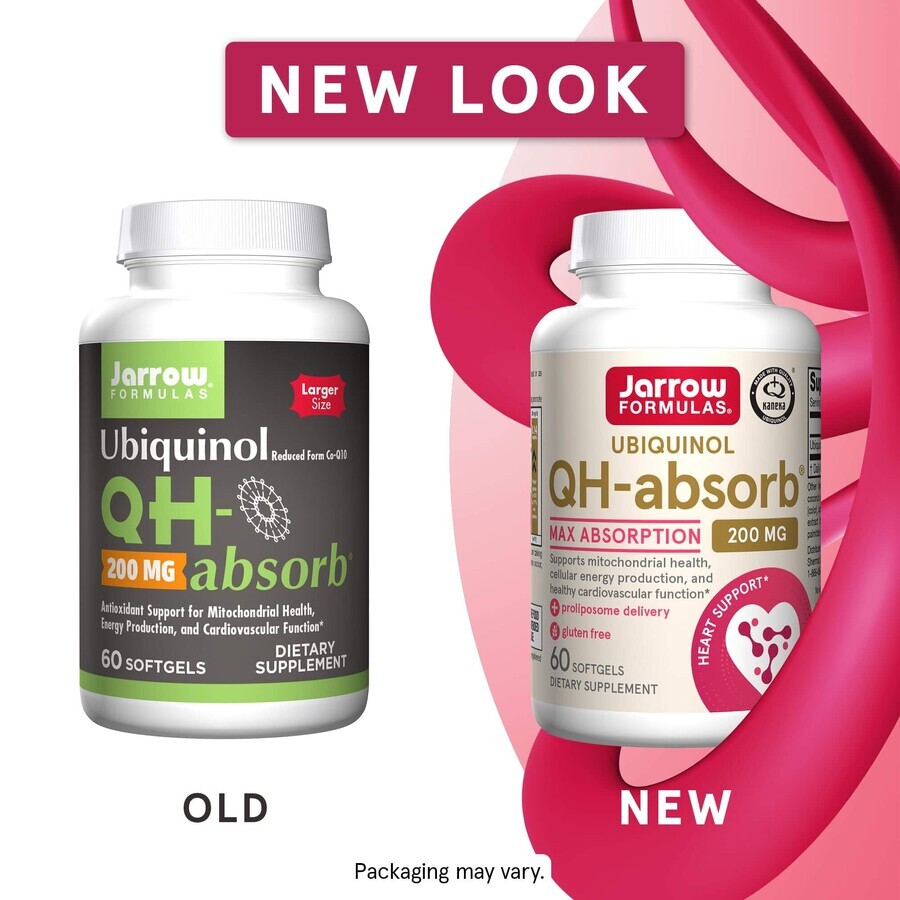 Ubiquinol QH-Absorb (Co-Q10) 200 mg Jarrow Formulas, 30 capsule, Secom