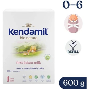 Kendamil BIO Nature 1 leche en polvo para bebés desde el nacimiento, 600 g