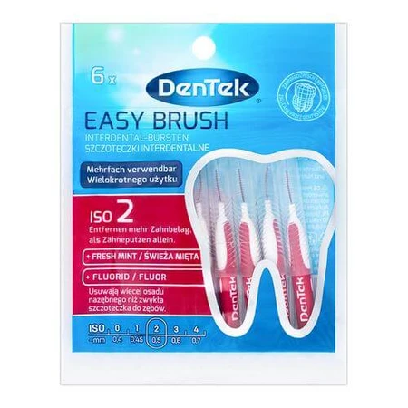 DENTEK Brosses interdentaires Easy Brush taille 2, 6pcs