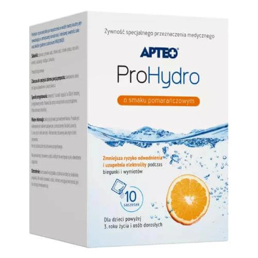 APTEO ProHydro sabor naranja, 10 sobres