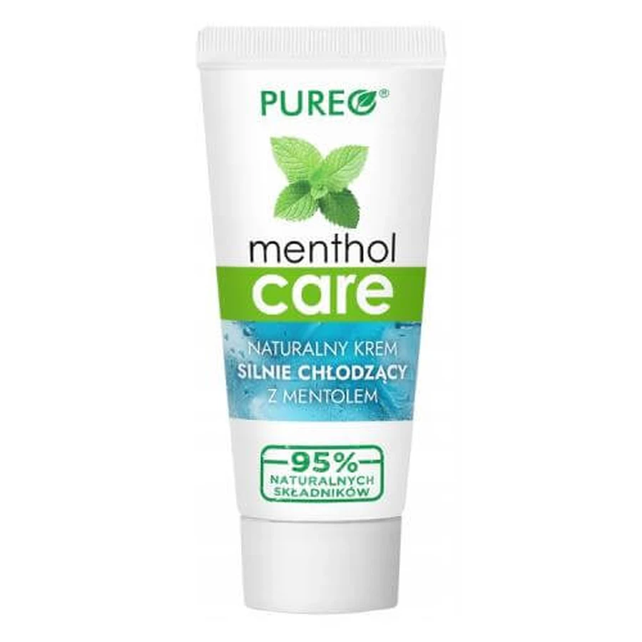 PUREO Menthol Care Naturalny krem silnie chłodzący z mentolem, 100g: ceny i cechy