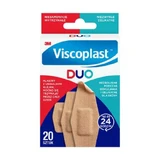 VISCOPLAST Duo pleisters met sterke kleeflaag, zacht voor de huid, 20 stuks.