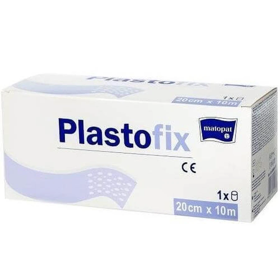 PLASTOFIX Bandă adezivă nețesută 20cmx10m, 1 buc