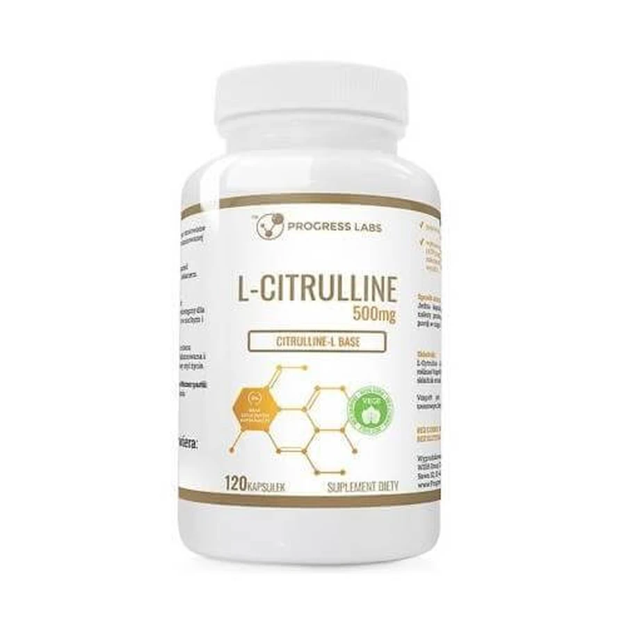 PROGRESS LABS L-Citrullina 500 mg, 120 capsule
