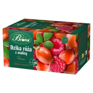 BiFix Wilde Roos Framboos Vruchtenthee, 20x2g