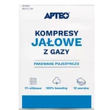 APTEO sterile 12-layer 17-threaded compresses 10x10cm, 3pcs