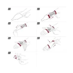 Actimove Professional Line Polsstabilisatiebrace met versteviging en medische compressie (M) links wit