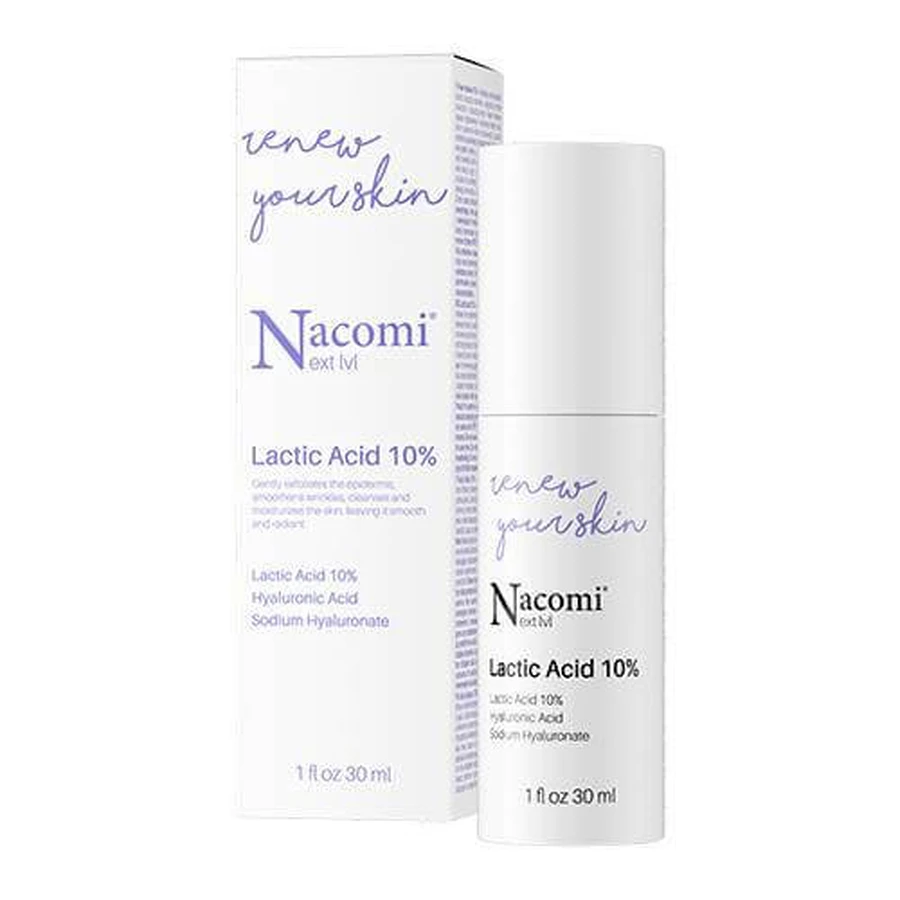 NACOMI Next Level Milchsäure 10% Nacht Gesichtsserum, 30ml