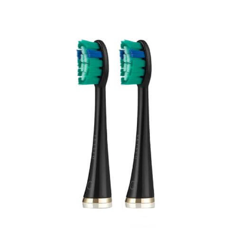 SEYSSO Gold Black Whitening Sfaturi de înlocuire pentru periuța de dinți sonică, 2pcs