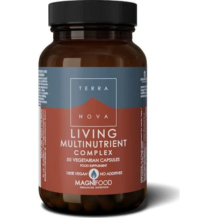 TerraNova Living Multinutriënt Energie Multivitamine Complex 900mg 50 plantaardige capsules