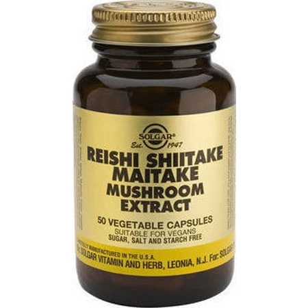 Solgar Reishi Shiitake Maitake Shiitake Pilzextrakt 50 x 1 vegetarische Kapsel