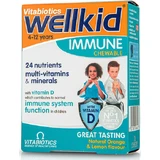 Vitabiotics Wellkid Immune Supplement zur Stärkung des Immunsystems 30 Kautabletten Orange-Zitrone