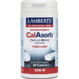 Lamberts CalAsorb Maximum Strength Calcium (As Citrate) 800mg 60 Tablets