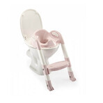 Reductor pentru toaleta cu scarita, Kiddyloo  Powder Pink, Thermobaby