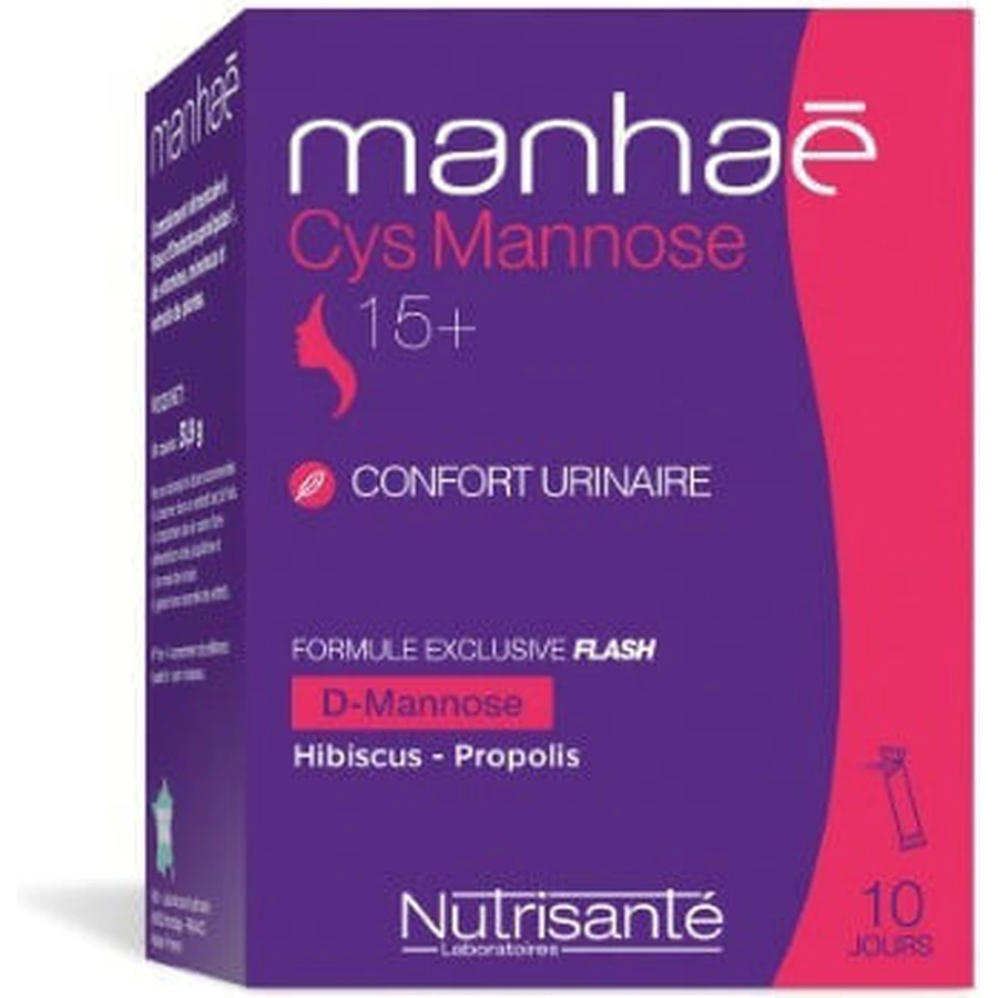 Vitavea Manhae Cys Mannose 15+ Supliment Alimentar Special 10 pliculețe