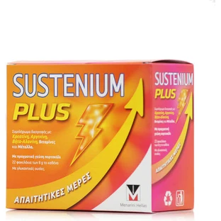 Menarini Sustenium Plus Multivitamin for Energy & Immune System Strengthening Orange 22 sachets