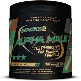 Stacker 2 Alpha Male Trainings- & Testosteronverhogend Supplement 300gr Tropisch Fruit