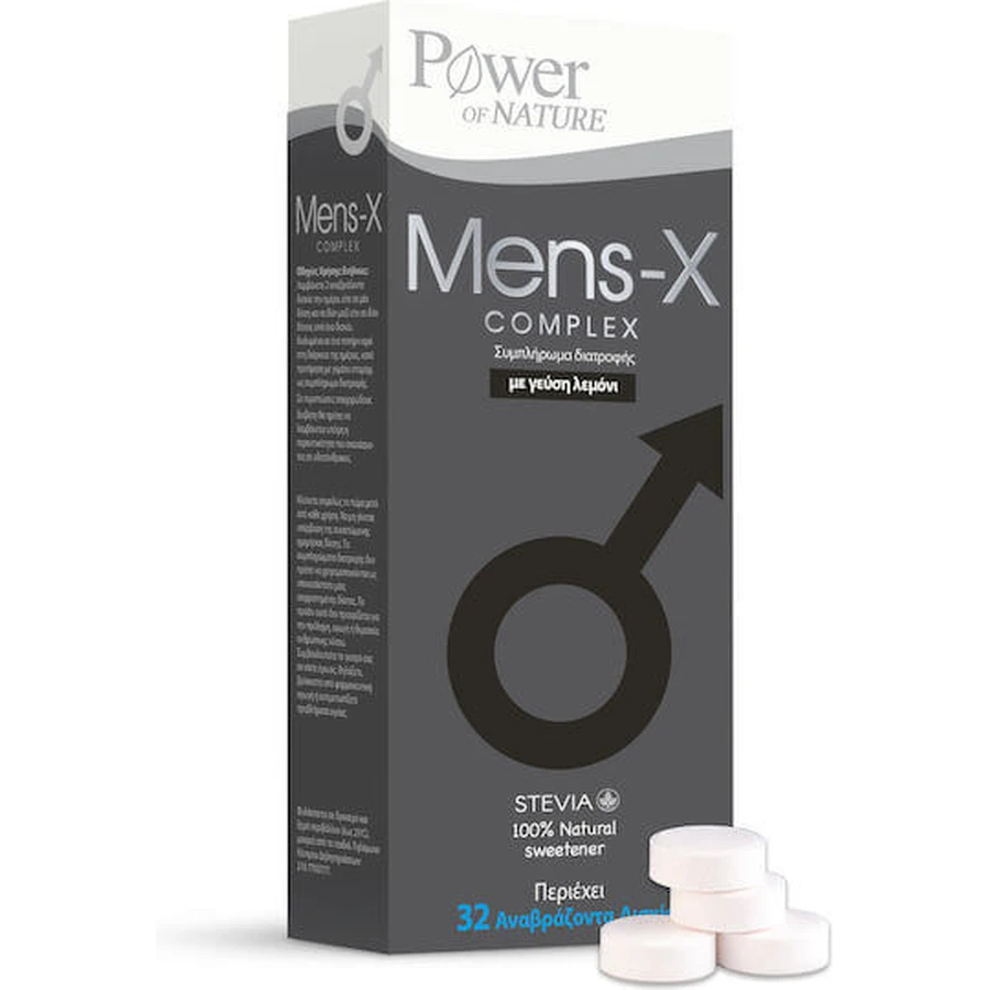 Power Health Mens-X Complex Supliment pentru Întărirea Testosteronului 32 file de ef Lămâie