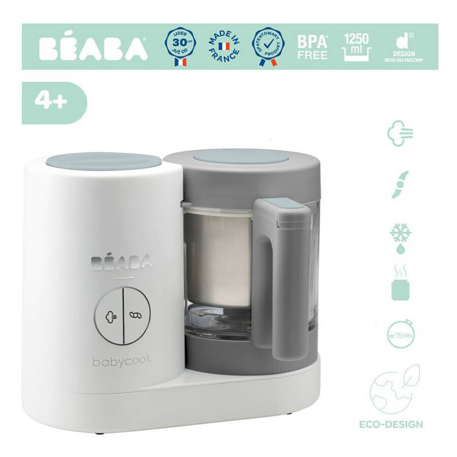 Robot Babycook, Neo White Grey, B912773, Beaba