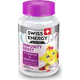 Swiss Energy Immunity Boost Vitamins & Minerals Multivitamină pentru Întărirea Sistemului Imunitar 60 bomboane de jeleu