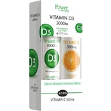 Kraft der Natur Vitamin D3 & Vitamin C 500mg Multivitamin für Immunsystem Stärkung & Ei Gesundheit 2000iu Orange 40 tabs eff