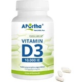 Aportha Vitamine D3 voor versterking van het immuunsysteem & ei-gezondheid 10000iu 120 caps