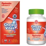 Vican Chewy Chewy Vites Propolis & Vitamin C Multivitamin zur Stärkung des Immunsystems Frucht 60 x 1 Gelee
