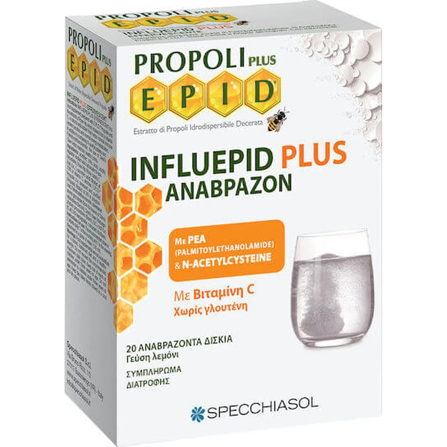 Specchiasol Influepid Plus Immune System Strengthening Supplement 20 tabs eff