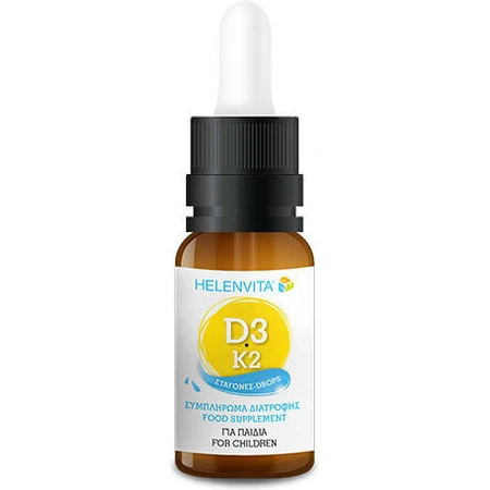 Helenvita D3-K2 Gotas Vitamínicas para el Fortalecimiento del Sistema Inmunológico y la Salud del Huevo 200iu 20ml 20ml