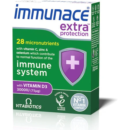 Vitabiotics Immunace Extra Protection Immune Boosting Supplement 30 Tabs