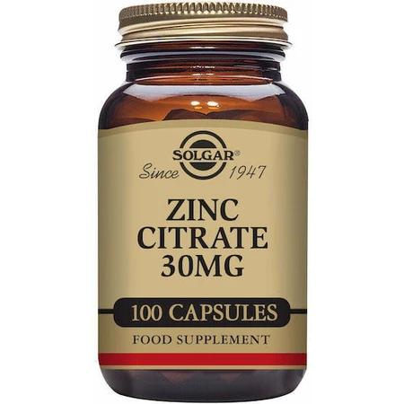 Solgar Zinkcitraat 30mg 100 Capsules