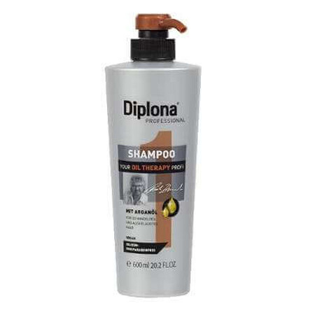 Sampon pentru par uscat si fragil Oil Therapy Diplona Professional, 600 ml, Mann&Schroder