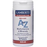 Lamberts A to Z Multivitamins Multivitamină pentru Energie, Întărirea Sistemului Imunitar & Sănătatea Oaselor Multivitamine și minerale 60 Tablete