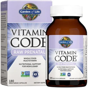 Garden Of Life Vitamine Code Raw Prenataal Zwangerschapssupplement 180 plantaardige capsules