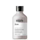 Sampon profesional de neutralizare si stralucire pentru par gri si alb, Silver, 300 ml, L'Oreal Professionnel