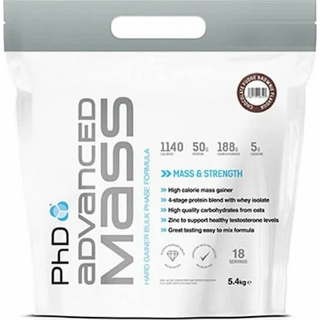 PhD Mass & Strength Advanced Mass mit Kreatin & Geschmacksrichtung Luxury Vanilla 5.4kg